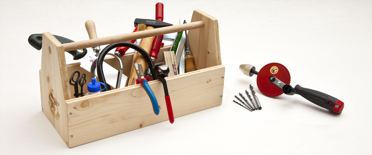 The toolbox with tool set
